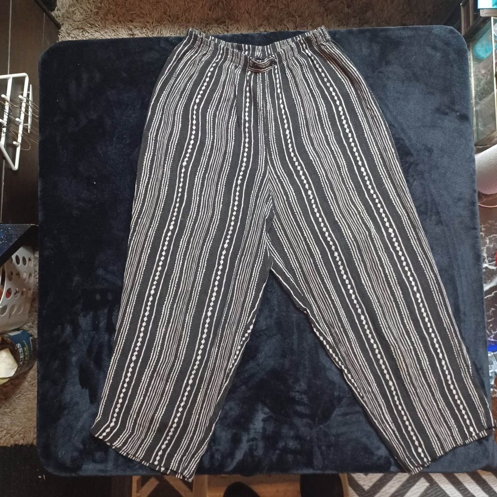 Vintage high waisted striped pants
